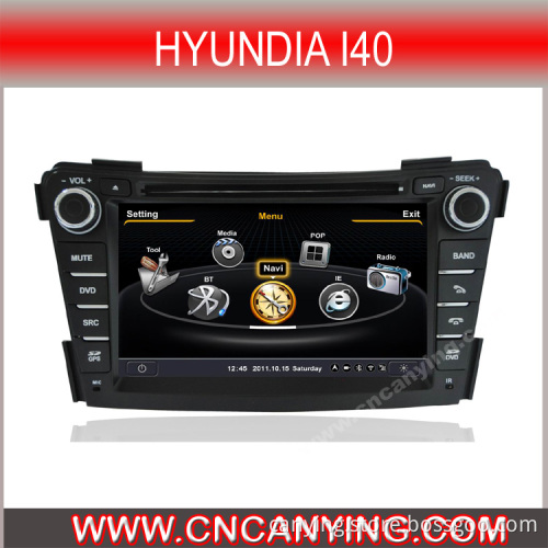 Car DVD for Hyundia I40 with A8 Chipset Dual Core 1080P V-20 Disc WiFi 3G Internet (CY-C172)